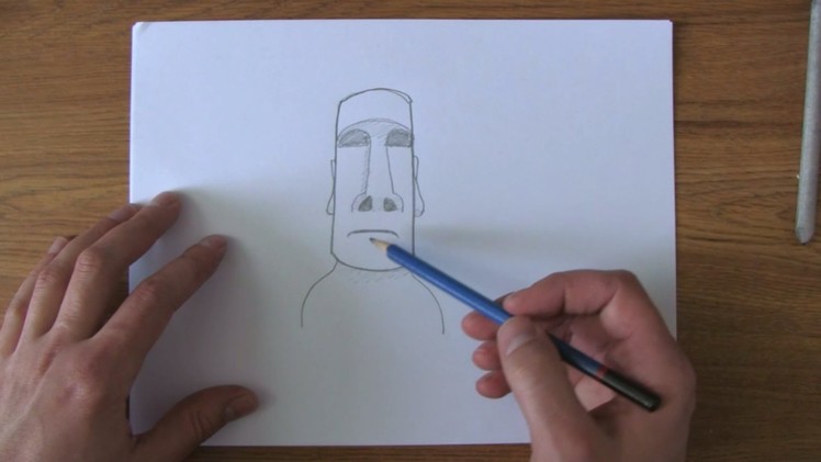 How To Draw An Easter Island Statue (Easy)