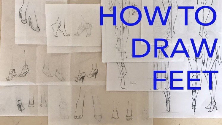 How to Draw Simplified Feet for Fast Illustrations