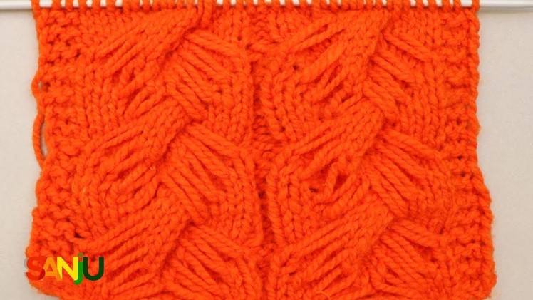 How to knit Single color knitting sweater pattern design