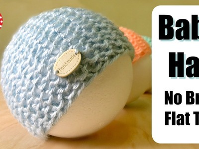 How to Loom Knit Baby Hat on a Round loom (Newborn) Seed Stitch |