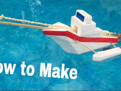 How to Make a Rubber Band Boat - Powered Ship - Tutorial