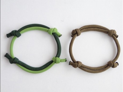 How to Make a Simple 4 Sliding Knot Paracord Friendship Bracelet