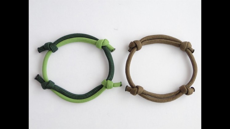 How to Make a Simple 4 Sliding Knot Paracord Friendship Bracelet