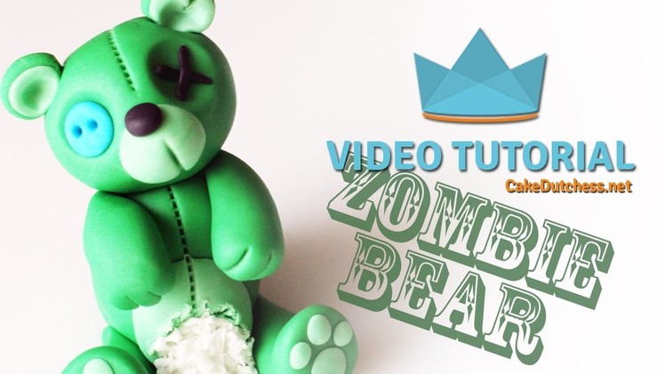 How to make a Zombie Bear Cake Topper - Perfect for Halloween