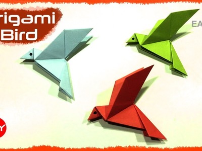 How To Make an Origami Flapping Bird- Step by Step | Easy Tutorials | Origami for kids | PaperCrafts
