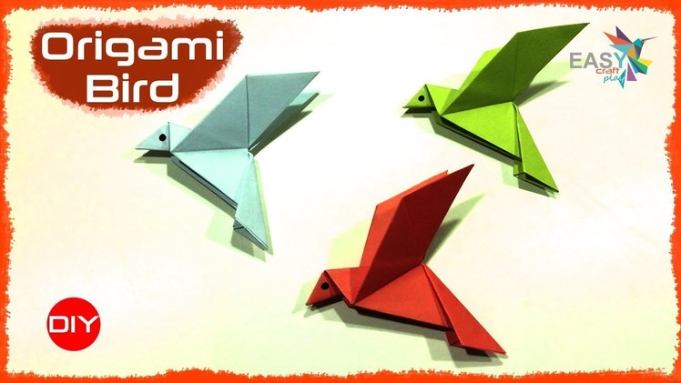 How To Make an Origami Flapping Bird- Step by Step | Easy Tutorials | Origami for kids | PaperCrafts