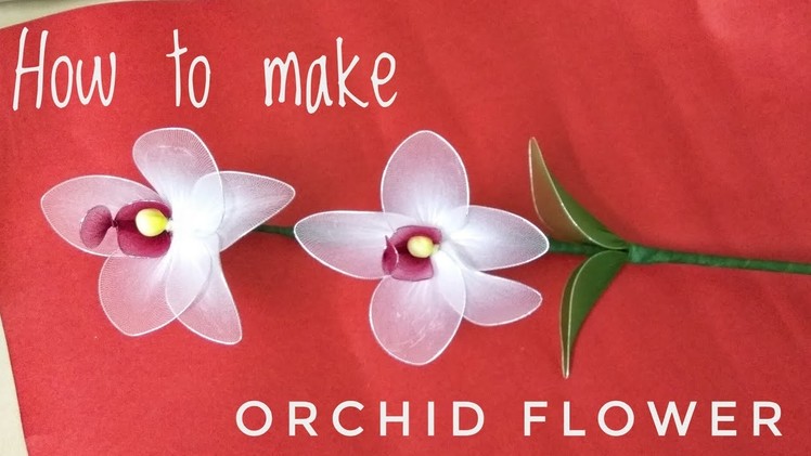How to make Easy Nylon Orchid Flower Stem
