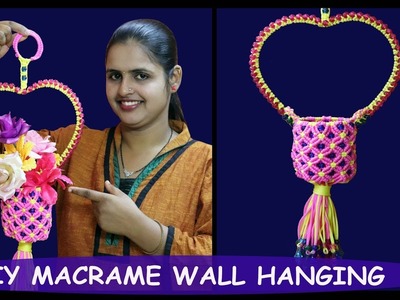 How to Make Macrame Flower Wall Hanging