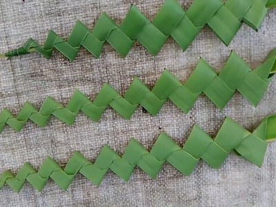 How to make palm beautiful stick (coconut tree leaves)