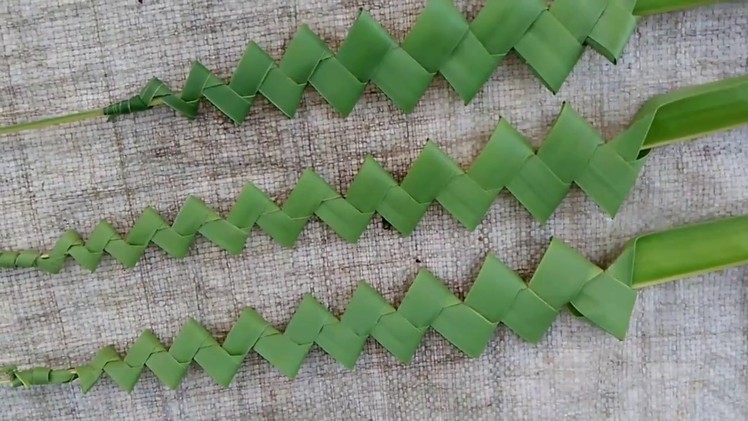 How to make palm beautiful stick (coconut tree leaves)
