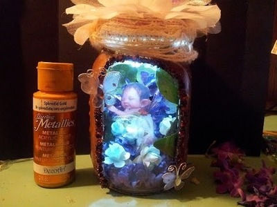 Lets Create Live: Captured Fairy Jar : Altered Jar