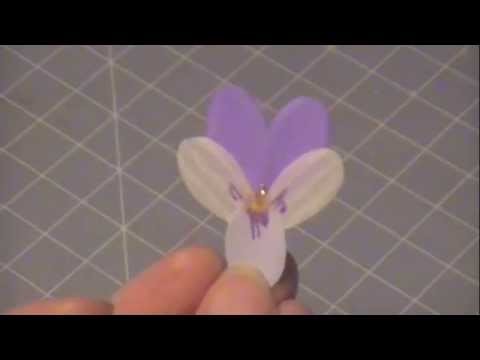 Make a Paper Violet Flower