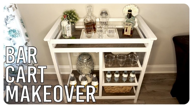 Old Changing Table Turned Bar Cart - Makeover