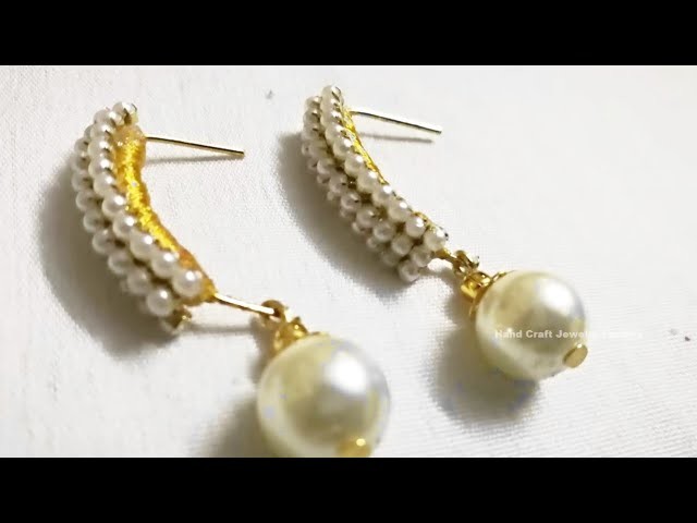 Pearl chain with pearl Earring | Hand craft jewelry factory
