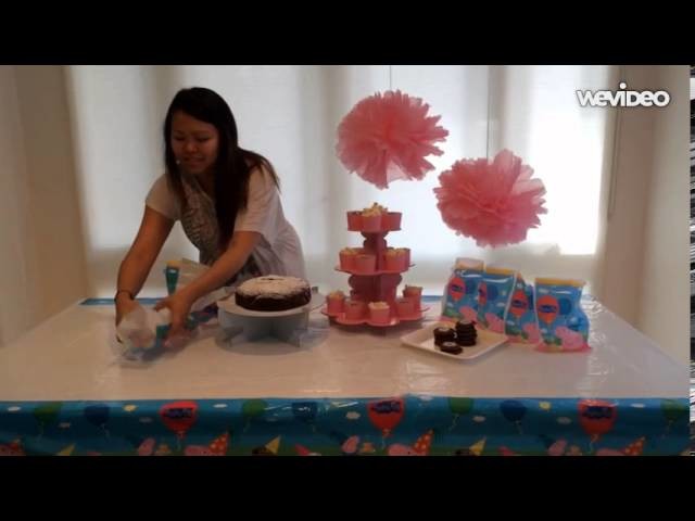 Peppa Pig Party Table Set Up