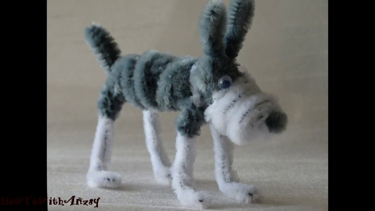 Pipe cleaner animals.How to make a pipe cleaner dog.
