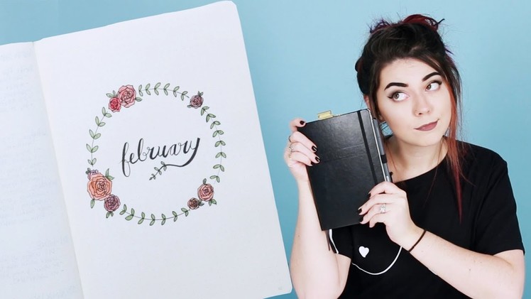 PLAN WITH ME: February Bullet Journal + January Flip-Through