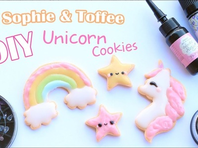 Polymer Clay and UV Resin Unicorn Cookies│Sophie & Toffee Subscription Box December 2017