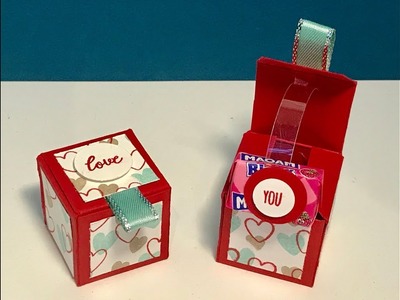 Pop out surprise treat box - video tutorial with Stampin' Up products.