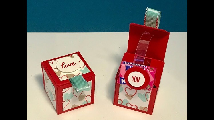 Pop out surprise treat box - video tutorial with Stampin' Up products.