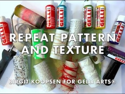 Repeat Patterns and Texture with Gelli Arts® Gel Printing Plates