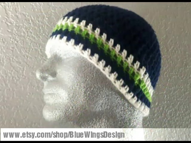 Seattle Seahawks inspired crochet items