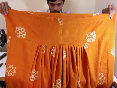 Simple salwar stitching step by step in Hindi,सिंपल सलवार की सिलाई