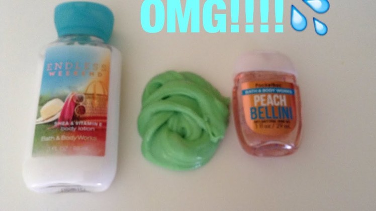 TESTING IF LOTION AND HAND SANITIZER WORK TO MAKE SLIME????