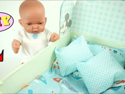 Toys Doll Crib DIY for kids From a Nespresso Box