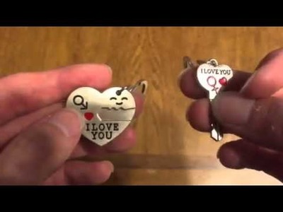 World Pride Key to My Heart Cute Couple Keychain Love Keychain Key Ring Review, Cute little set for