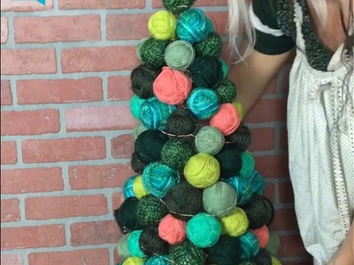 Yarn Ball Ornament Tree