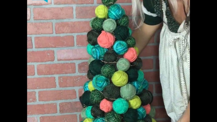 Yarn Ball Ornament Tree