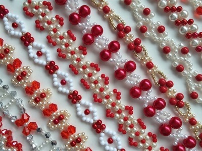 10 DIY Beaded Patterns for  Valentine's Day. DIY Bracelets.  DIY Gift ideas