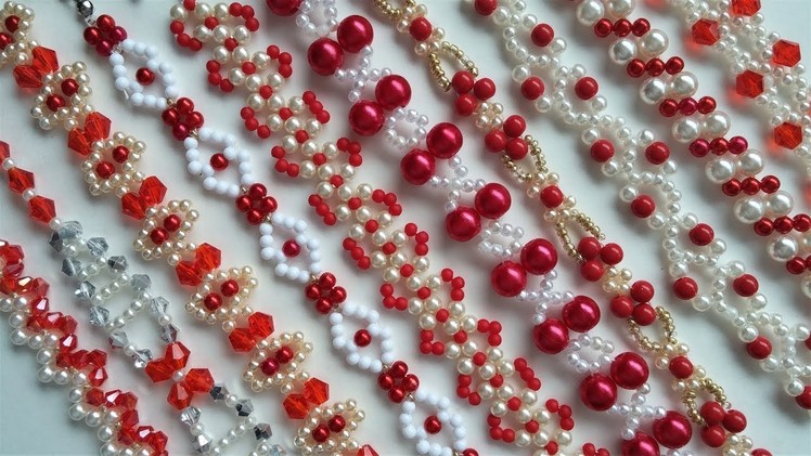 10 DIY Beaded Patterns for  Valentine's Day. DIY Bracelets.  DIY Gift ideas