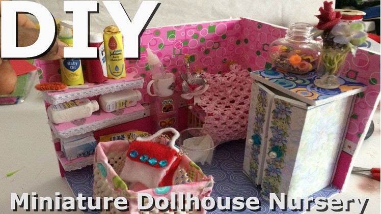 Awesomediydollcraft.DIY DollHouse. How to make a Miniature Nursery