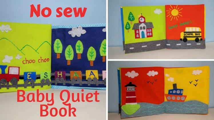 Baby Quiet Book. No sew DIY step by step tutorial | DIY My Space