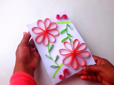 Beautiful Handmade Birthday card ideas for Wife | DIY Paper Quilling Art | Birthday Gift Card Ideas