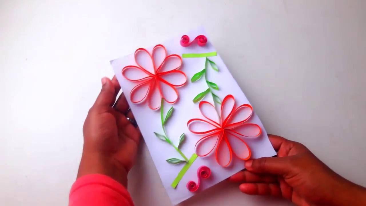 Beautiful Handmade Birthday Card Ideas For Wife DIY Paper Quilling Art 