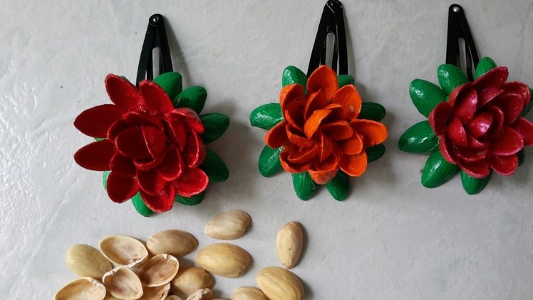 Best recycled craft with pistachio shells.craft ideas with pista shells