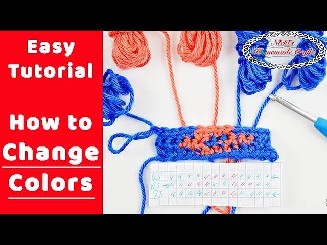 BEST Tutorial: How to Changing Colors while Crocheting - Bobbin Method