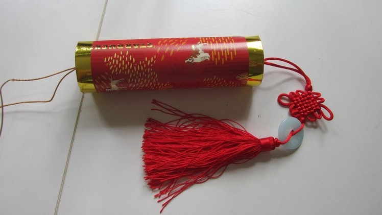 CNY TUTORIAL NO. 76 - Very simple and easy to make Hongbao Fire Cracker Decoration