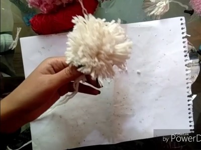 CUTE_DIY craft pom pom teddy bear????