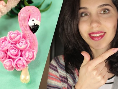 Cute Pink Flamingo Brooch || DIY Gift Ideas