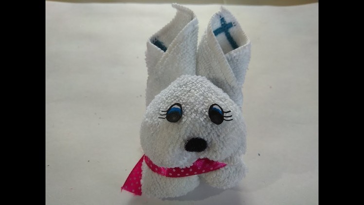 DIY 2 Minute Rabbit. How to Make Rabbit by Towel. How to Make Soft Rabbit. No Sew Soft Toy