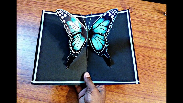 DIY 3D butterfly POP UP card Crafts-Handmade Craft