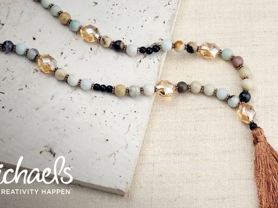 DIY Amazonite Necklace | Michaels