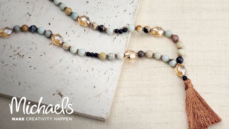 DIY Amazonite Necklace | Michaels