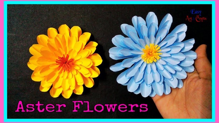 DIY Aster Flowers - Beautiful Aster Paper Flower - Paper Flower Tutorial