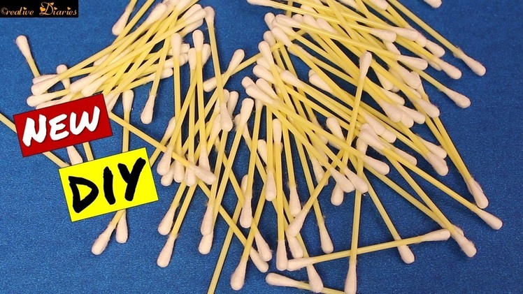 DIY Cotton buds Craft Project I Best use of Cotton Buds I Creative Diaries