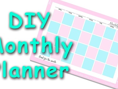 DIY Desk Monthly Planner Pad - Desk Planning